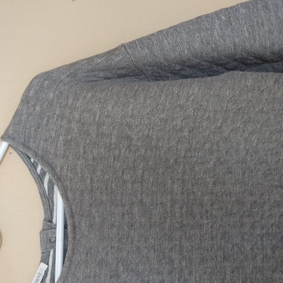 Medium Promod Gray Quilted Elbow Length Sleeve Dress - Picture 5 of 16